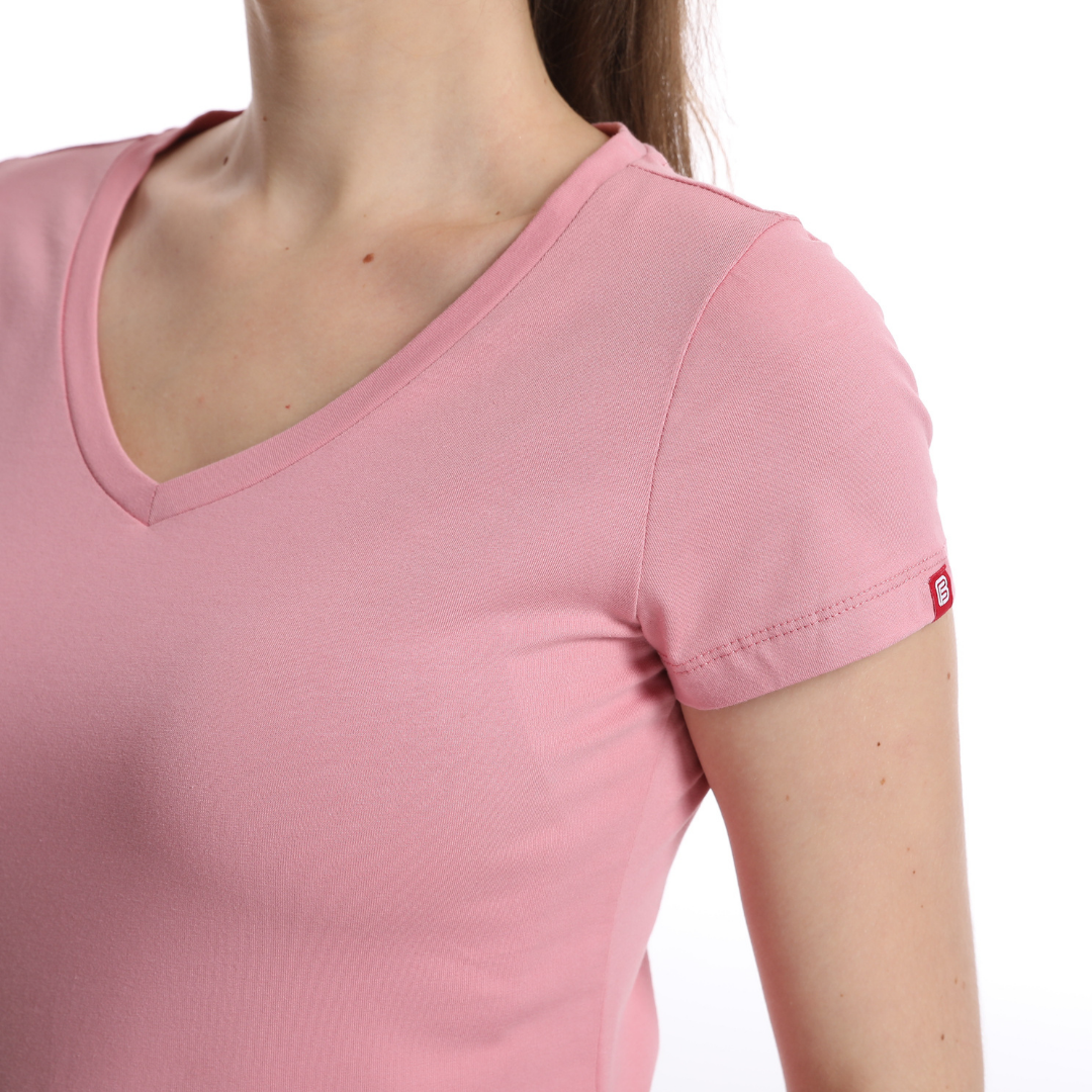 Breflex Classic-Fit Cotton V-Neck Tee Women